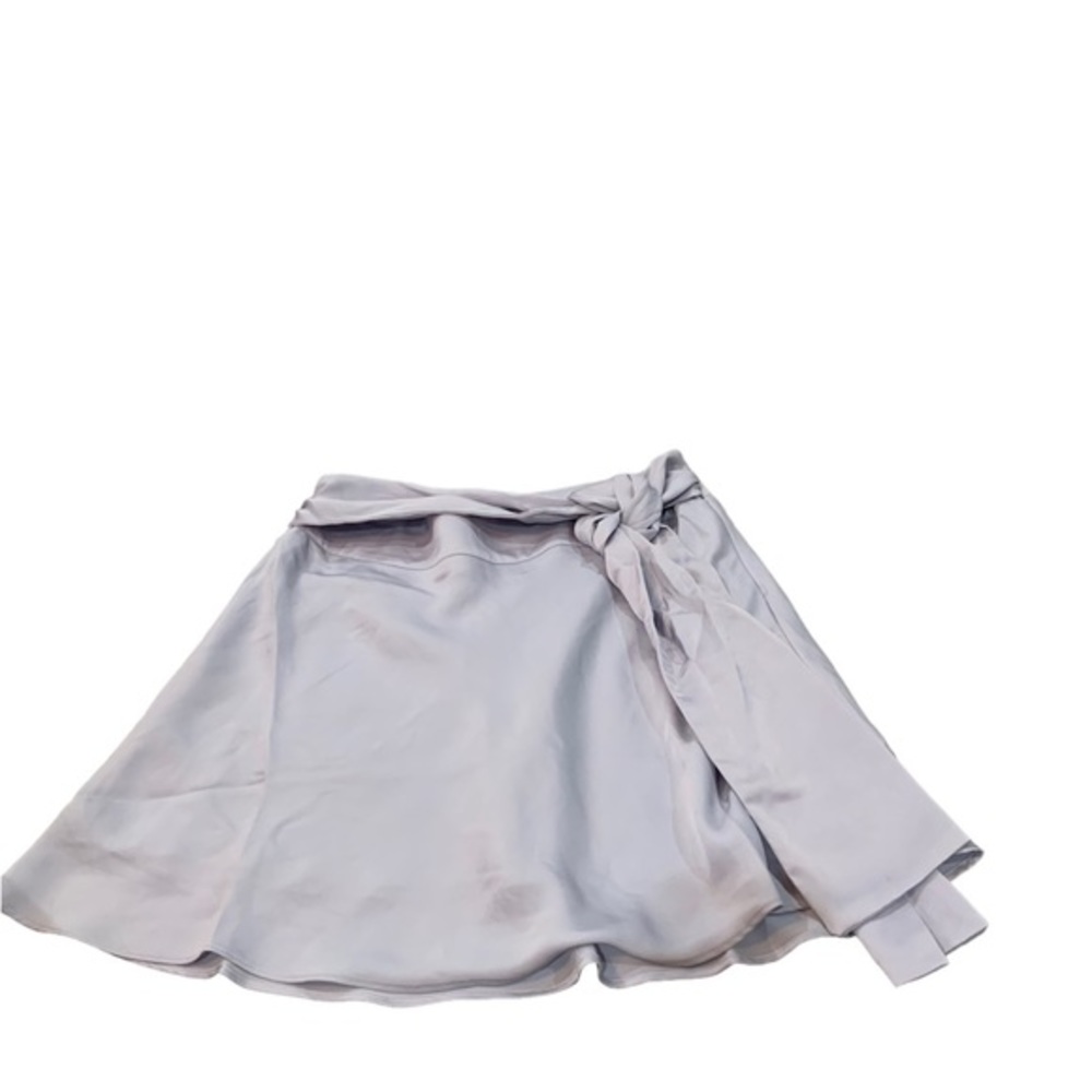 NWOT Lelis Womens‎ Lavender Skirt with Tie Size Medium Side Zip Faux Wrap